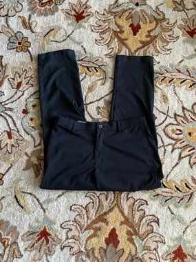 Nike Men's Black Dress Golf Pants - Tailored Flat Front